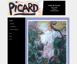 picardart.com: Paintings Murals and Commissions by Janet Picard
Paintings, murals and commissions by contemporary painter Janet M. Picard.
