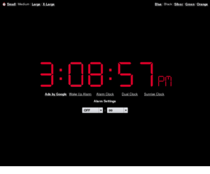 relojalarma.es: Online Alarm Clock
Online Alarm Clock - Free internet alarm clock displaying your computer time.