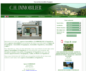 ch-immobilier.com: Immobilier Draguignan - Agence immobilière Figanières - Maison Bargemon
Immobilier Draguignan - L'agence Ch immobilier est spécialiste dans la vente de biens sur la région de Draguignan.