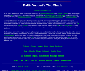 mattiavaccari.net: Mattia Vaccari's Web Shack : Home
Mattia Vaccari's Web Shack, including
information on my astronomical research activity and my other interests