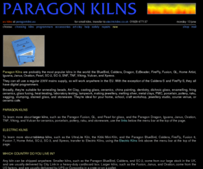 paragonkilns.eu: Paragon Kilns Europe: Kilns For Beads, Ceramics, Glass, And Metal Clay
Paragon Kilns Europe for Art Clay, PMC, bead annealing, ceramics, china painting, dichroic glass, enamelling, glass fusing, jewellery, metal clay, porcelain, pottery, sagging, slumping, and stoneware.