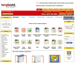 templatekit.com: Template Kit | A Template Resource for Free Flash, Proposal, Quiz, Email and XML Templates
Your open source store. Specializing in easy to use Templates for Flash, eLearning, XML Applications - our products and services will help you start you next project half-finished in no time.