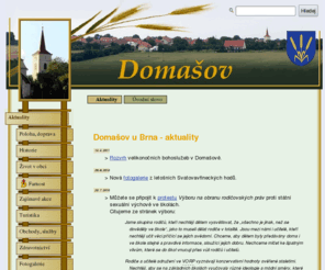 domasov.info: Obec a farnost Domašov (u Brna) - aktuality
Informace o Domašově a domašovské farnosti