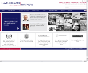 havelholasek.cz: Havel, Holásek & Partners
Havel, Holásek & Partners - Česko-slovenská advokátní kancelář s mezinárodním dosahem