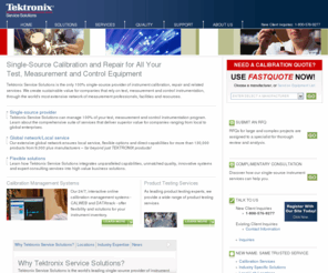 tektronixservicesolutions.com: Instrument Calibration & Repair | Tektronix Service Solutions, the Instrument Calibration Services Leader
Instrument Calibration and repair. Tektronix Service Solutions is the global leader for instrument calibration, repair and related services. We provide local depot and on-site instrument calibration services.