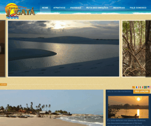 turismotutoia.com: Home
A Pousada Jagatá está localizada na Beira Mar de Tutóia em frente ao Delta do Parnaíba e ao lado dos peq. Lençóis Maranhenses. Os apartamentos contam com redes na varanda de frente para o Mar ,frigobar, Tv ,Ar, ventilador. A área social dispoe de Tv,Dvd ,KiosKi,Bar e Restaurante e ducha ao ar livre. Agendamos passeios em toda região dos Lençóis e do Delta.