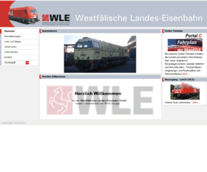 wle-online.de: WLE - Westfälische Landes-Eisenbahn
Westfälische Landes-Eisenbahn GmbH