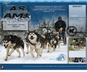 alaskanmalamute.ro: Asociatia Sportiva Alaskan Malamut Balan - Harghita
Malamut de Alaska - breed and sport in Romania. Sleddogs, weight-pulling, dog shows, pups : Alaskan Malamut Balan Sports Association