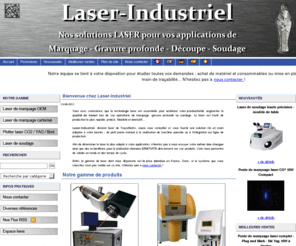 laser-industriel.com: Laser de marquage, laser de soudage, plotter laser, découpe
Laser-Industriel, division laser de TraçaMatrix, vous offre une gamme complète de laser de marquage, laser de soudage, plotter laser, laser de découpe