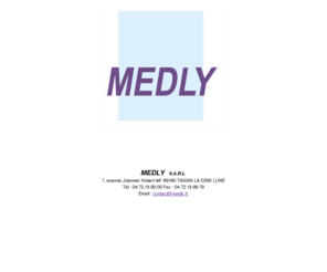 medly.net: MEDLY
MEDLY produits et dispositifs mÃ©dicaux pour le diagnostic et la chirurgie et matÃ©riel vidÃ©o et numÃ©rique pour l'imagerie mÃ©dicale et scientifique.