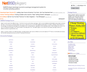 netbsdpkgsrc.info: NetBSDpkgsrc.info NetBSD pkgsrc
NetBSDpkgsrc.info is an online browsable database of software ported for use on the NetBSD operating system via pkgsrc.