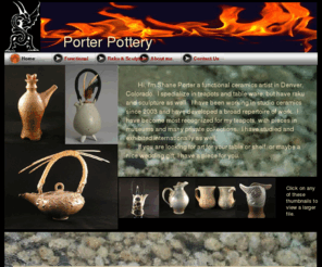 porterpotteryonline.com: functional pottery
Shane Porter, artist www.porterpotteryonline.com