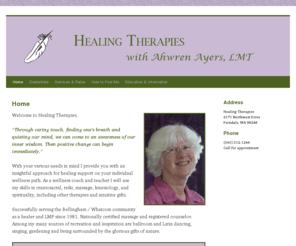 healingtherapies-ahwrenayers.com: Healing Therapies with Ahwren Ayers, LMT
Healing Therapies with Ahwren Ayers, Ferndale, WA