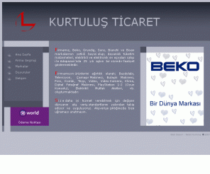 kurtulusticaret.com: Kurtulus Ticaret
Beko, Sony, Grundig, Bisan ve Bianchi Yetkili Satıcısı. Beyaz Eşya, Elektronik, Elektrikli Ev Eşyaları, Bisiklet. Sakarya Merkez Adapazarı.