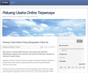 peluangusahaonline.com: Peluang Usaha Online Terpercaya | Wujudkan impian anda, mendapatkan income dari bisnis online
