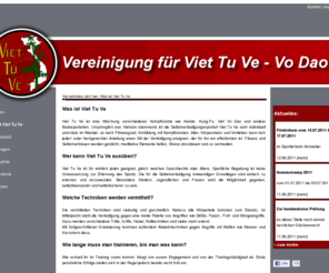 viet-tu-ve.de: Was ist Viet Tu Ve
Viet Tu Ve ist eine Mischung verschiedener Kampfkünste wie Karate, Kung-Fu, Viet Vo Dao und andere Budosportarten. Die vermittelten Techniken sind vielseitig und ganzheitlich.