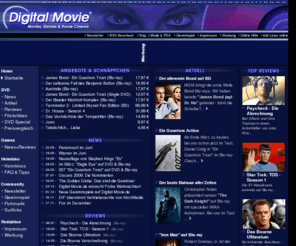 digital-movie.de: DVD - Digital-Movie.de - Das DVD & Heimkino Magazin im Internet mit DVD Reviews, DVD News und DVD Specials
Digital-Movie.de - Alle Informationen rund im die DVD & Home Entertainment!