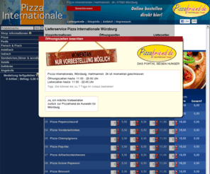 pizza-internationale.com: Pizza Internationale |in Würzburg | online bestellen Lieferservice
Pizza Lieferservice Würzburg, Pizza Internationale in 97082 Würzburg  | Hier gleich Pizza & mehr  online bestellen | Pizzeria, Lieferservice, Heimservice Pizza Internationale - www.pizza-internationale.com 