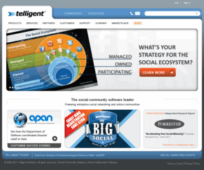 telligenti.com: Social Software | Community Software for the Enterprise - Telligent
Telligent - The social software leader powering enterprise social networking and online communities