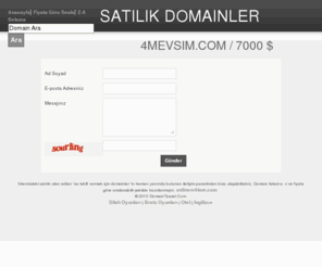 4mevsim.com: Satılık Domainler satılık Alan Adları -Domainticaret.Com
domainticaret.com satılık alan adları ve domainler  - Satılık Alan Adları Listesi