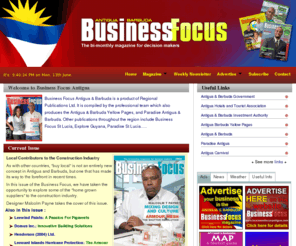 businessfocusantigua.com: BusinessFocusAntigua.com
Online Business Focus Antigua Magazine