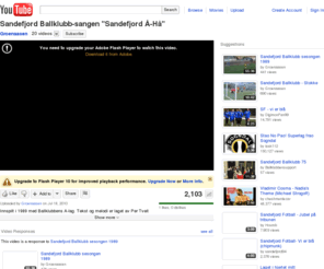 googglecom.com: Sandefjord Ballklubb-sangen "Sandefjord Å-Hå"
Innspilt i 1989 med Ballklubbens A-lag. Tekst og melodi er laget av Per Tveit og Svein Greger. Heia de gule og svarte nå skal vi ut og farte!