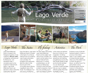 hosteriaselaura.com: Lago Verde Wilderness Resort, Lodge Patagonia Argentina, El Aura Fly fishing Los Alerces
Lago Verde wilderness resort was created by Alfredo Zubiri and Fabio Staffolani, two lovers of Patagonian wild lands and fly fishing It was planned in order to share with other lovers of nature this unique and protected place, is located in Los Alerces National Park, probably the best protected park in Argentina offering a pure and untouched landscape. Rivers and lakes holding trout and salmon.