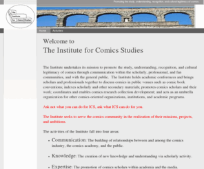 instituteforcomicsstudies.org: Home - The Institute for Comics Studies
A WebsiteBuilder Website