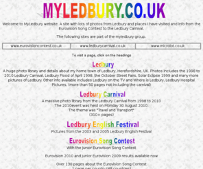 myledbury.co.uk: Ledbury biggest website with a massive photo library, Ledbury
Ledbury biggest website with a huge photo library including Ledbury Carnival, Ledbury English Festival and many more plus Eurovision Song Contest.