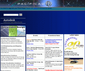 pacificad.com: AutoCAD Reseller, Autodesk Reseller, AutoCAD P&ID, Autodesk Inventor, 
Revit, Civil3d, Training & Consulting, Sustainable Design - PacifiCAD
PacifiCAD is an AutoCAD Reseller, Authorized Autodesk Training Center, and Solutions Provider. PacifiCAD is your source for AutoCAD, Autodesk, Inventor, Civil3D, MAP3D, MapGuide, Raster, P&ID, MEP, Massive Software, Revit, and other architectural and design software.  PacifiCAD is a LEED accredited company for sustainable design solutions.