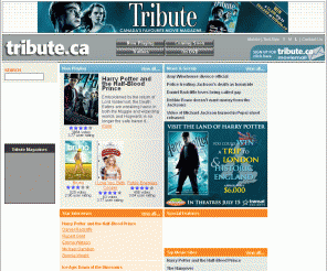 tribute.ca: Tribute.ca | Movie Listings | Showtimes
Tribute.ca is Canada's longest running Internet movie resource. Current movie content includes celebrity interviews, movie trailers, movie showtimes and much more.