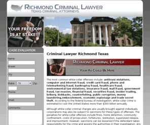 criminallawyerrichmond.com: Criminal Lawyer Richmond Texas
Criminal Lawyer Richmond Texas.