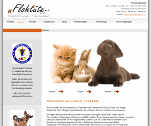 flohtuete.com: Heimtierbedarf Flohtuete.com | Hunde | Katzen | Nager
Heimtierbedarf Flohtuete.com, Hunde, Katzen, Nager, Produkten für den Heimtierbedarf.