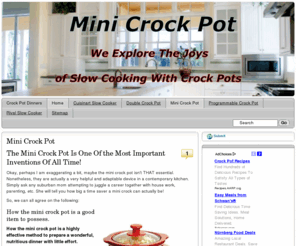 minicrockpot.info: Mini Crock Pot
We Explore The Joys Of Slow Cooking With Crock Pots