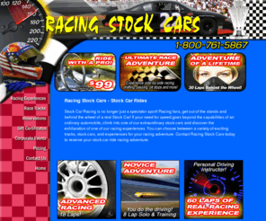 racingstockcars.com: Racing Stock Cars, Stock Car Rides
Racing Stock Cars offers Stock Car Rides and stock car driving lessons, the ultimate adventure for stock car racing fans.