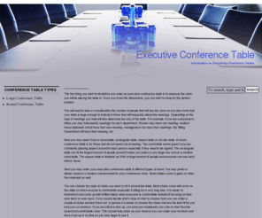 executiveconferencetable.com: Conference Tables, Modern Conference Tables - Executive Conference Table
Looking for executive conference tables? We give you the information you need in order to save money and have a beautiful conference table.