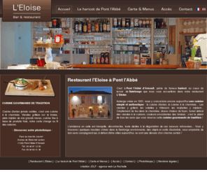 restaurant-eloise.com: restaurant l'Eloise Pont l'Abbe Charente Maritime
Restaurant l'Eloise à Pont l'Abbé en Charente Maritime. Cuisine gourmande de tradition.