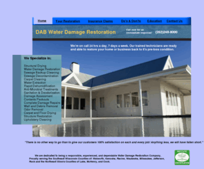 dabwaterdamagerestoration.com: index
Water Removal
Sewage Clean Up
Emergency Services 24 Hrs