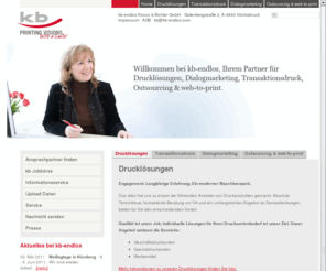 kb-endlos.com: Drucklösungen | Transaktionsdruck | Dialogmarketing | Outsourcing | web-to-print :: kb-endlos Kroiss & Bichler GmbH
Geschäftsdrucksorten, Transaktionsdruck, Dialogmarketing, Outsourcing und web-to-print-Lösungen; Wir sind Österreichs größter Druckdienstleister und unterstützen unsere Kunden in der Kommunikation mit deren Geschäftspartnern in diesen 4 Kernbereichen.