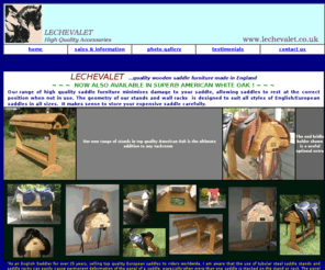 lechevalet.co.uk: LeChevalet saddle stands and saddle racks
Quality wood saddle stands and saddle racks