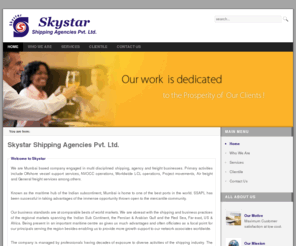 skystarshipping.com: Welcome to Skystar Shipping
Skystar Shipping Agencies Pvt. Ltd.