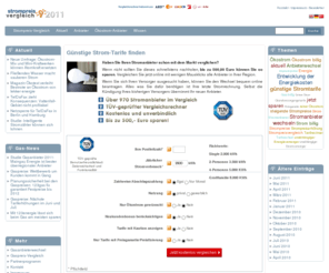 strompreisvergleich2011.de: Strompreisvergleich 2011: Günstige Strom-Tarife finden
Kostenloser Strompreis-Vergleich - aktuell und neutral Strompreise vergleichen und gebührenfrei online den Stromversorger wechseln