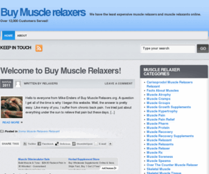 buy-muscle-relaxers.org: Buy Muscle Relaxers
For those who wish to buy muscle relaxers online, we are the top online muscle relaxant website! Over 12,000 customers served!