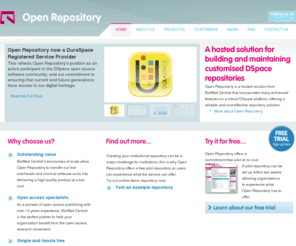 openrepository.com: Home | Open Repository
Open Repository will be exhibiting at the Association of College and Research Libraries 2011 Conference in Philadelphia from 30 March-2 April 2011. If you are attending and would like to learn more