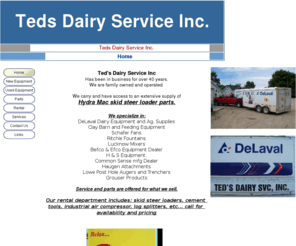 tedsdairyservice.com: Teds Dairy Service Inc.
Teds Dairy Service Inc. Hydra Mac skid steers