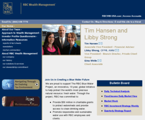 tim-hansen.com: Tim Hansen and Libby Strong - RBC Wealth Management - Stillwater, MN
Tim Hansen and Libby Strong is a RBC Wealth Management financial advisor in Stillwater, MN