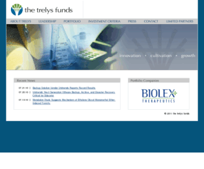 trelys.com: South Carolina Venture Capital - The Trelys Funds
The Trelys Funds is a venture capital investment group headquartered in Columbia, South Carolina. Trelys focuses on an underserved market of entrepreneurs and investors located primarily in South Carolina and the surrounding region.