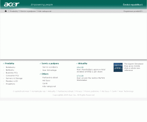 acer.cz: Home | Acer
Acer’s product range includes PC notebooks and desktops, smartphones, monitors, TVs and solutions for business, Government, Education and home users.