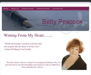 bettypeacock.com: Welcome
Welcome