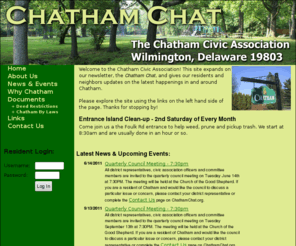 chathamchat.org: Chatham Civic Association - Wilmington, Delaware
Chatham Civic Association - Wilmington DE 19803